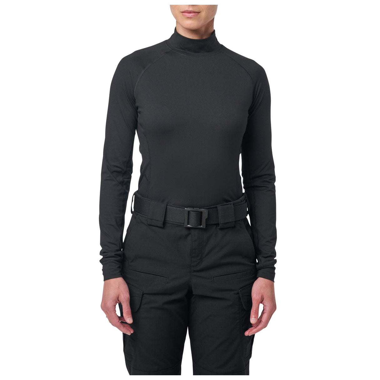 WOMEN'S MOCK NECK LONG SLEEVE TOP