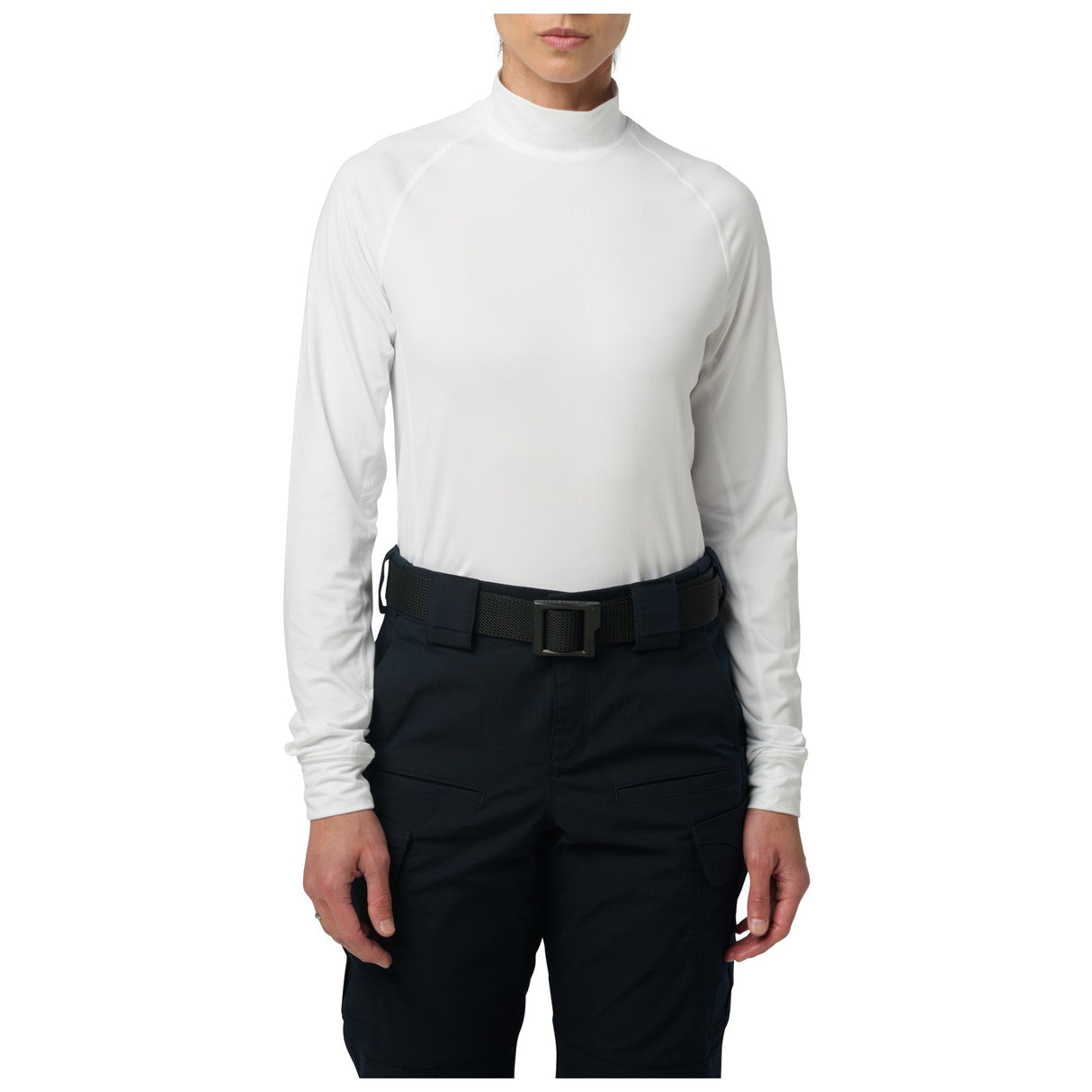 WOMEN'S MOCK NECK LONG SLEEVE TOP