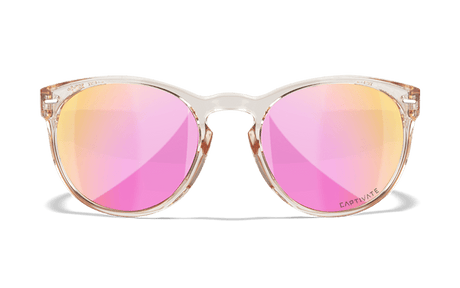 WILEY X COVERT CAPTIVATE™ POLARIZED ROSE GOLD MIRROR - GLOSS CRYSTAL BLUSH FRAME