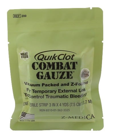 QUIKCLOT COMBAT GAUZE HEMOSTAATTI - 5.11 Tactical Finland