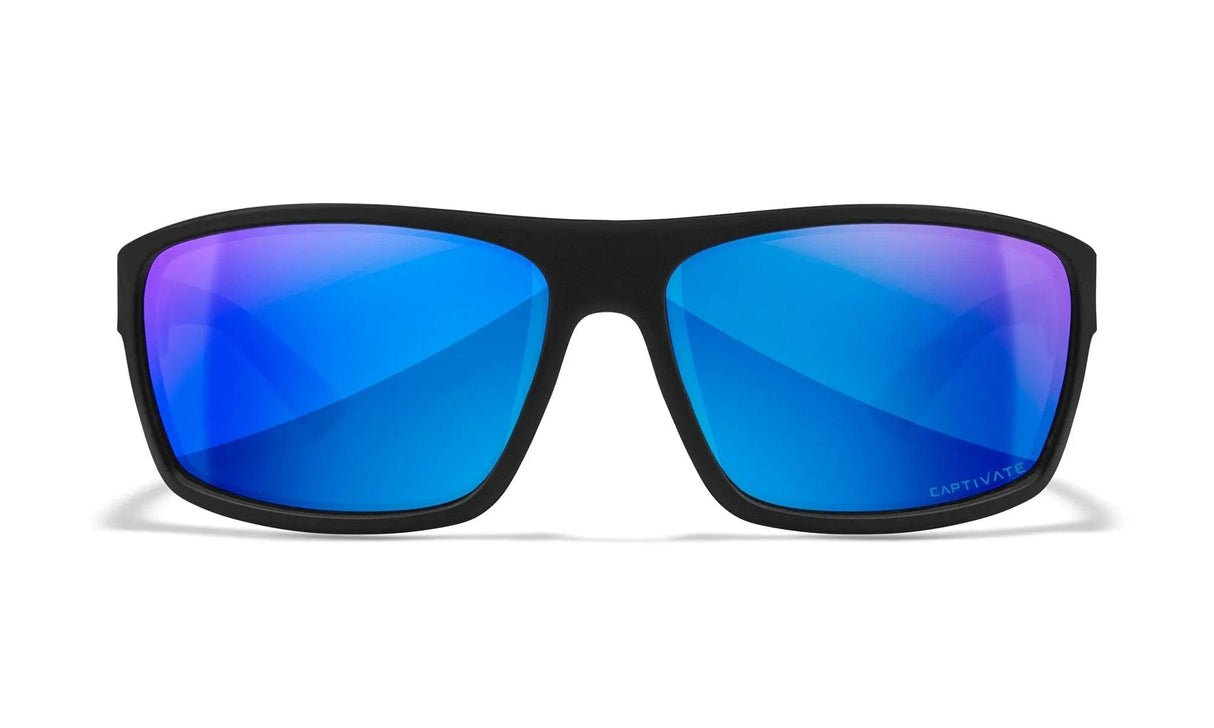 WILEY X PEAK XL CAPTIVATE™ Polarized Blue Mirror - Matte Black Frame