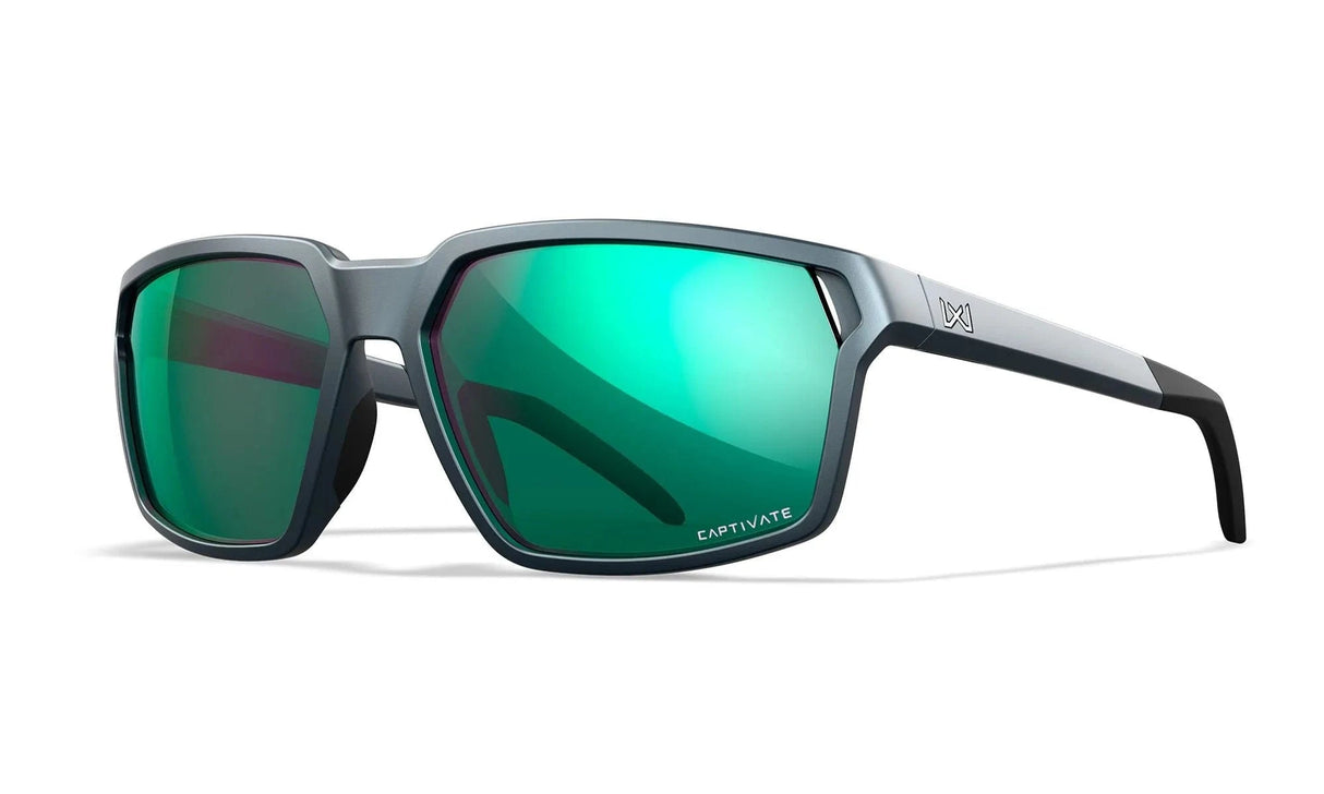 WILEY X SIERRA CAPTIVATE™ POLARIZED GREEN MIRROR - MATTE GRAPHITE FRAME