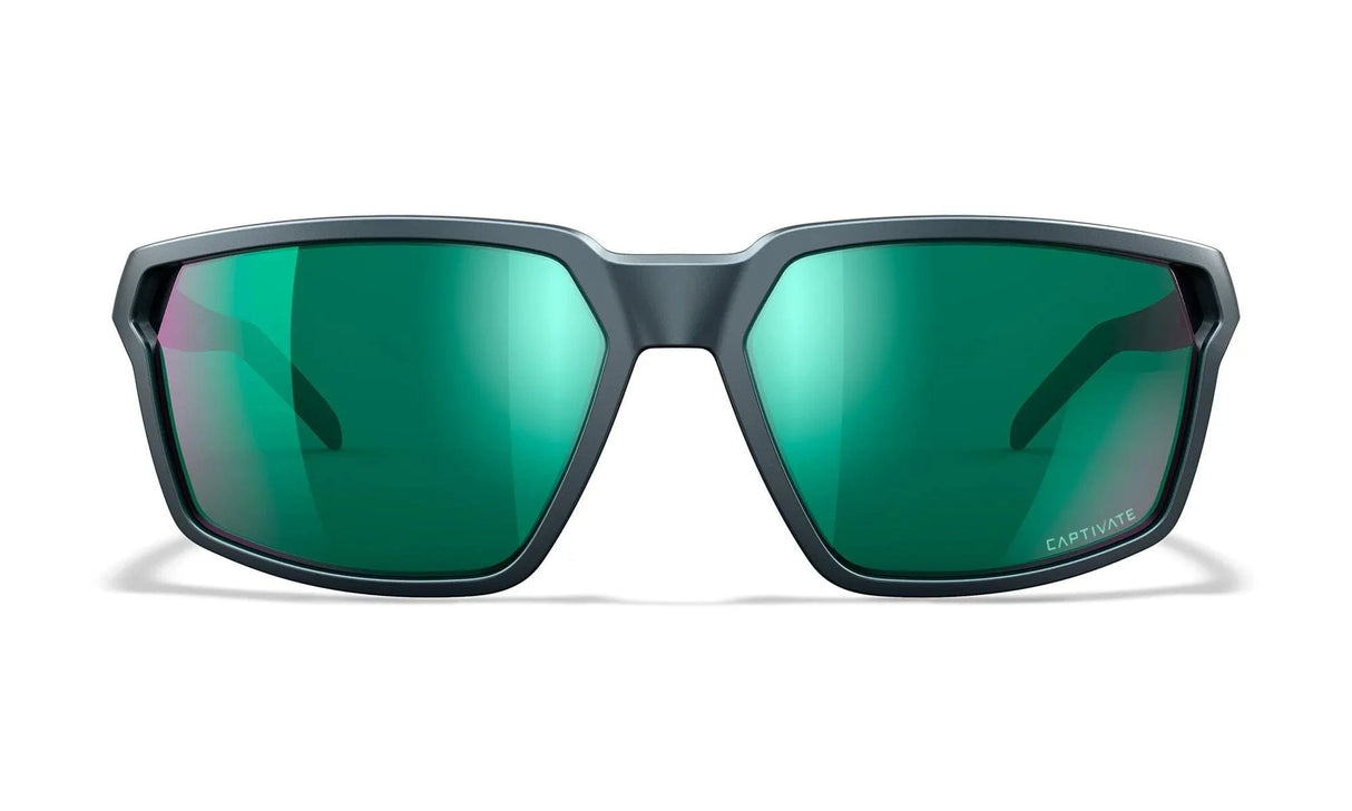 WILEY X SIERRA CAPTIVATE™ POLARIZED GREEN MIRROR - MATTE GRAPHITE FRAME