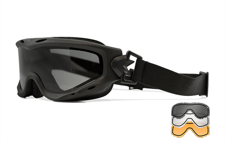 WILEY X SPEAR Dual Smoke/Clear/Rust - Matte Black Frame