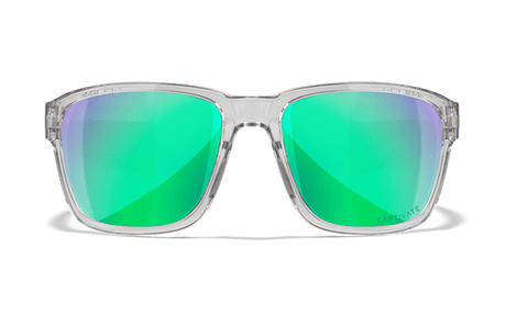 WILEY X TREK CAPTIVATE™ POLARIZED GREEN MIRROR - GLOSS CRYSTAL LIGHT GREY FRAME