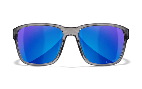 WILEY X TREK CAPTIVATE™ POLARIZED BLUE MIRROR - GLOSS CRYSTAL DARK GREY FRAME