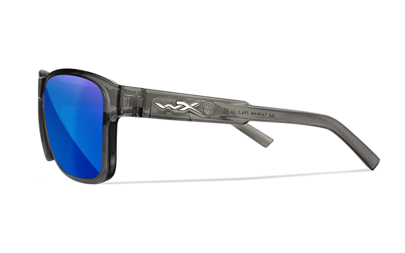 WILEY X TREK CAPTIVATE™ POLARIZED BLUE MIRROR - GLOSS CRYSTAL DARK GREY FRAME