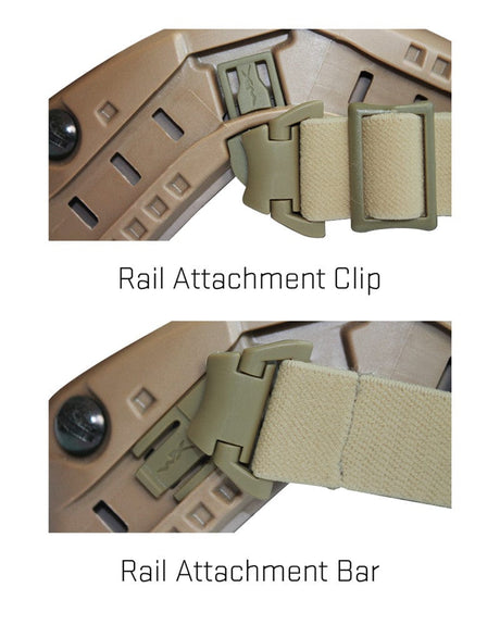 WILEY X SPEAR Rail Attachment System - ARC Rail - Black