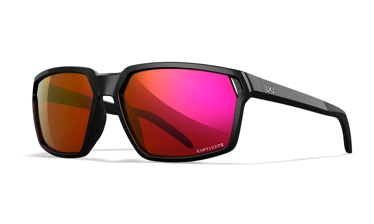 WILEY X SIERRA CAPTIVATE™ RED MIRROR - GLOSS BLACK FRAME
